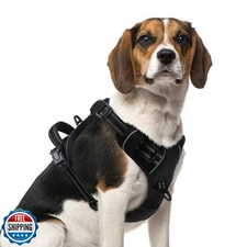 PUPTECK No Pull Dog Harness Medium Sized, Adjustable Reflective Dog Harness w