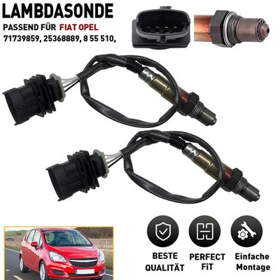 2x Lambdasonde vor Kat Regelsonde 71739859 für OPEL Zafira B Astra G H Vectra C