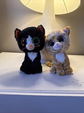 Ty Beanie Boos Tabitha The Cat 6” And Frights The Cat 6”