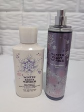 Bath And Body Works Winterberry Wonder Fine Fragrance Mist  Body Lotion Retired