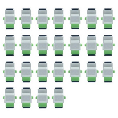 25 PCS SC/APC Fiber Optic Coupler Keystone Jack Adapter For Fiber Wall Plate