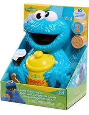 Sesame Street Cookie Monster Counting Jar, 12-Piece Toddler Learning Toy NIB 2 