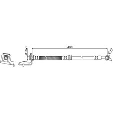 Metzger 4111865 Bremsschlauch für HYUNDAI TUCSON JM Metzger 4111865 Bremsschlauch für HYUNDAI TUCSON JM