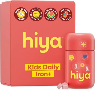 Hiya Kids Daily Iron+ (30 ct) - New & Ships Free! 