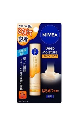 NEW Kao NIVEA Deep Moisture Lip Melty type series 2.2 g SPF26 PA++ 8631 Sealed