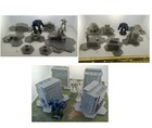 GREAT VALUE INDUSTRIAL hex 6mm terrain FAST SHIP|Alternate Wargaming Miniature