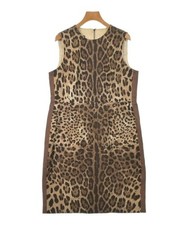 DOLCE&GABBANA Dresses Brown(Leopard Pattern) 44(Approx. L) 2200573192142
