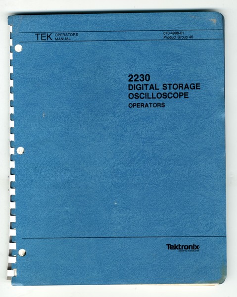 TEKTRONIX / 2230 / DIGITAL STORAGE OSCILLOSCOPE /OPERATORS