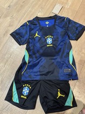 Image of Brazil Kids Complete Football Kit