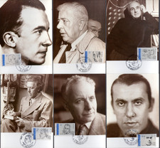 2681/6+FDC 6  CARTES  1er JOUR      PERSONNAGES CELEBRES