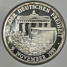 1989 Germany Fine Silver Medallion - Proof - 40 Years of Federal Republic