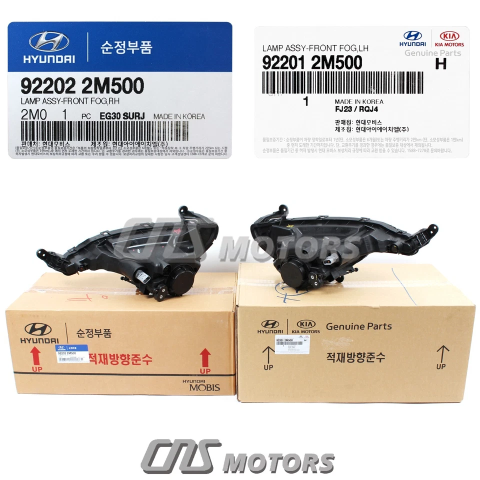 ⭐GENUINE⭐ Fog Lamps Lights W/O LED LEFT & RIGHT for 13-16 Hyundai Genesis Coupe - Imagem 4 de 4
