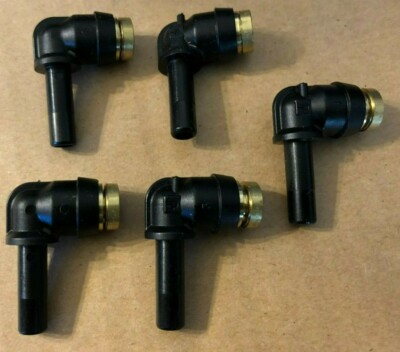 PARKER 369PTCSP-4-4 Plug In Elbow, 1/4 In PACK OF 5