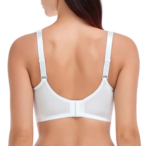 Black&White&Grey Underwired Lace Non-Padded Minimiser Full Cup Bra C/D/E/F/GH/HH - Picture 24 of 39