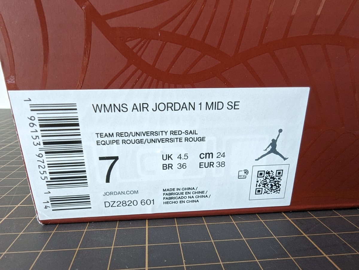 Size 7 - WMNS Jordan 1 SE Mid Lift Up W Brand New with Box (no lid