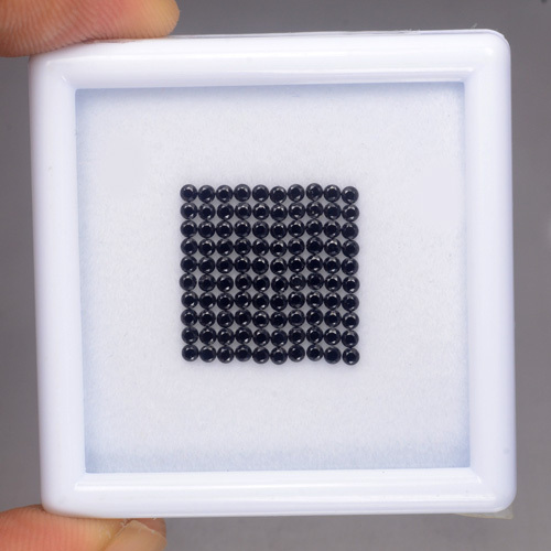1.0MM Round Brilliant 100PCS Best 100%Natural Black Spinel ,Best For Setting - Picture 4 of 7