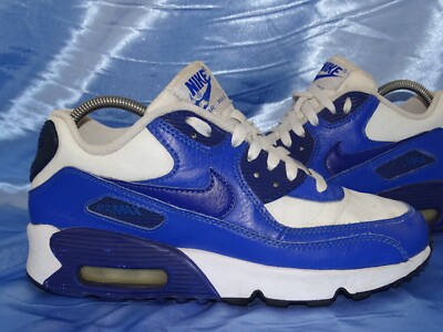 NIKE AIR MAX 90 LTR SNEAKER GR 38 SCHUHE BLAU COMMAND LTD CLASSIC WHITE BLUE D80