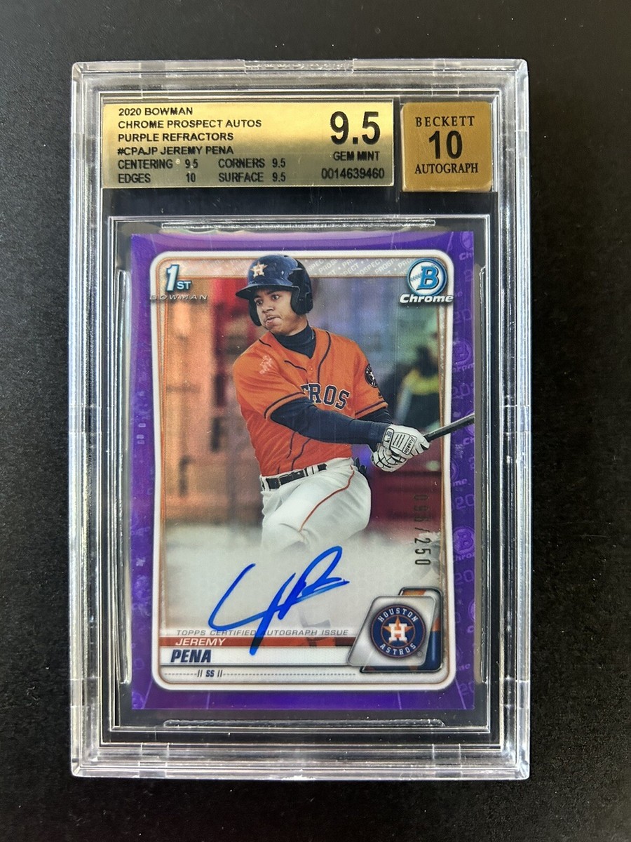 その他 Bowman 2020 Jeremy Pena Purple Ref Auto Bowman 2020 Jeremy Pena Purple Ref Auto