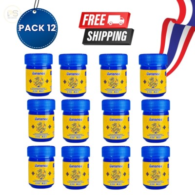 (12er Pack) Original Golden Dragon Thai Compound Kräuterinhalator Kostenloser...