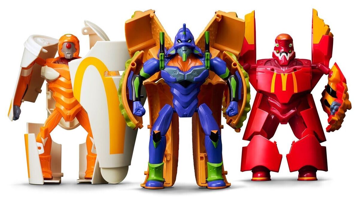 McDonald's x Evangelion Collaboration Value Set Figure Japan McDonald's x Evangelion Collaboration Value Set Figure Japan