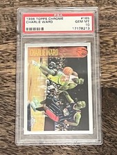 1996 Topps Chrome #165 Charlie Ward PSA 10