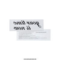 2 X Your Time Is Now - Tattoo - Schriftzug In Schwarz -Temporary Body Tattoo (2)