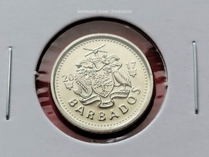 🔥 Barbados | 10 Cents Coin | Gull | Km:12A | 2017~ BU Proof Cameo.👀💥