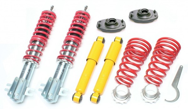 TA Technix Gewindefahrwerk + Domlager VA + Teilegutachten - Fiat Punto 1 TYP 176-image