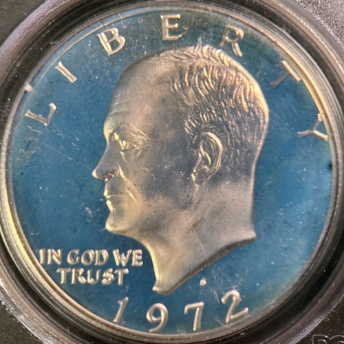 UNITED STATES. 1972, 1 Dollar, Silver - PCGS PR69 - Eisenhower, San Fran Proof - Picture 3 of 5
