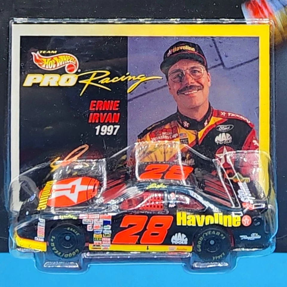 Coche diecast Hot Wheels Pro Racing Ernie Irvan 1997 #28 Havoline Nascar primera edición Foto 3 de 4