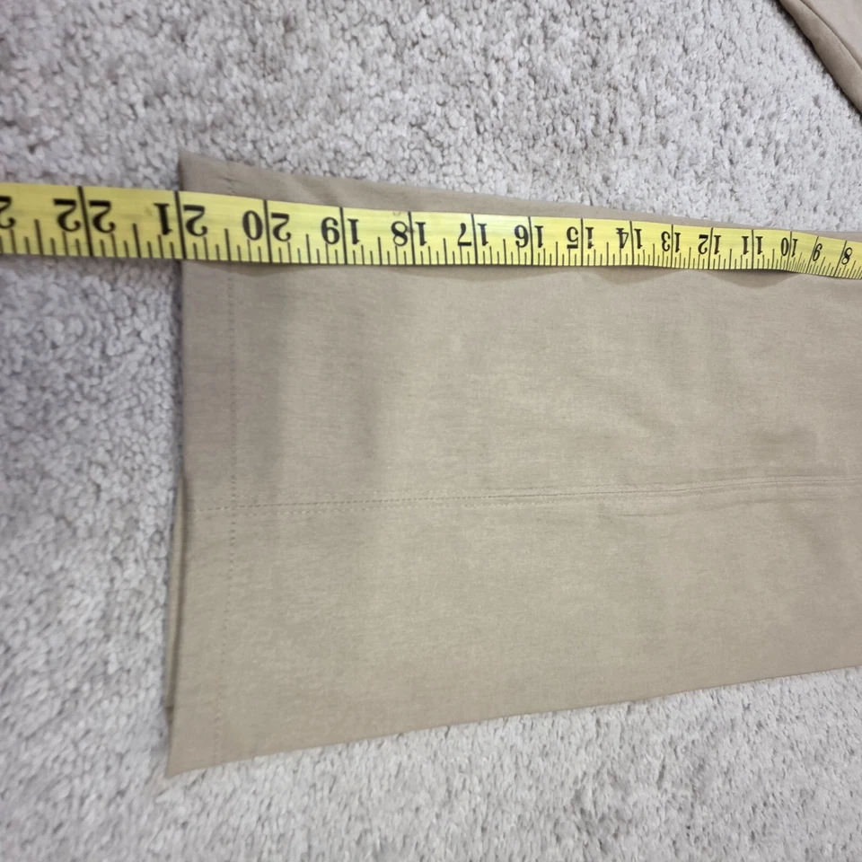 Pantalones capri Axcess Liz Claiborne beige elástico mezcla de nailon 12 NUEVO Foto 4 de 4