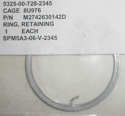 5325-00-728-2345 Ring; Retaining M2742630142D MIL-DTL-2742 RR165S 