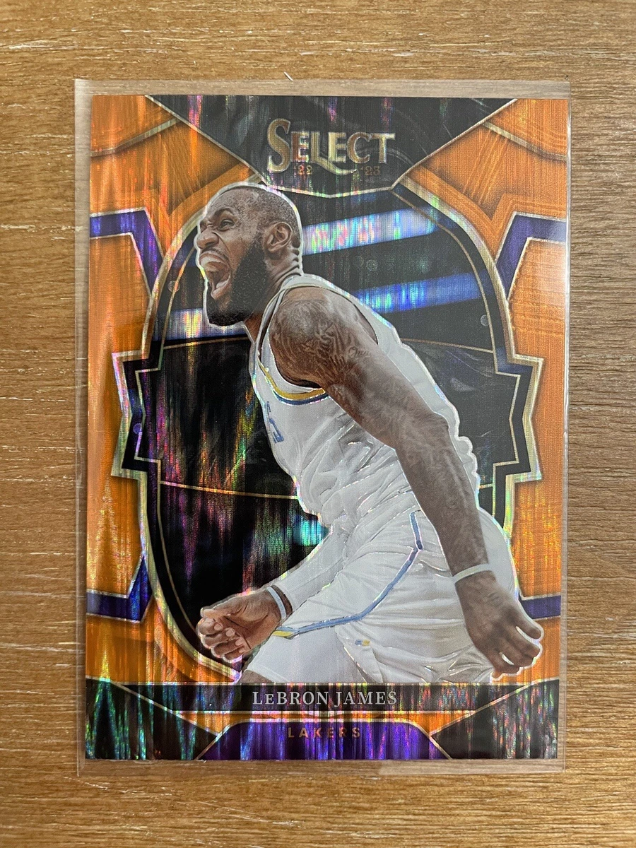 2022 23 Panini Select Lebron James Concourse 26 Orange Flash Prizm Lakers NBA