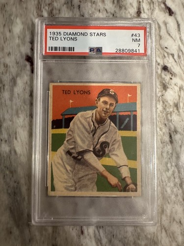 1935 1934-36 Diamond Stars #43 Ted Lyons PSA 7 NM White Sox HOF