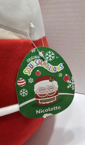 Squishmallows Nicolette Mrs. Claus 14” Plush - Picture 2 of 5