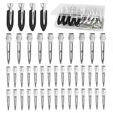 Hair Clips for Women Styling, Metal Duck Billed Pin Curl hair, 44Pcs Long 