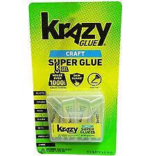 NEW KRAZY GLUE CRAFT SUPER GLUE 4 COUNT NET WET 3G HOLDS OVER 1000 LBS GEL