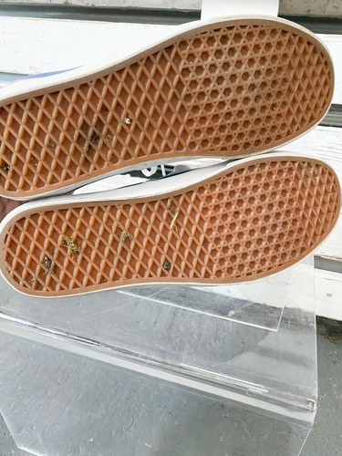VANS OLD SKOOL LOW CUT SNEAKERS LACE-UP SKATE WALKING SHOES OFF THE WALL-UK12 - Picture 5 of 5