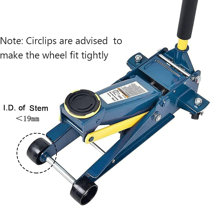 Floor Jack Iron Wheels for 3 & 4 Ton Floor Jack, Cast Iron Front Wheels