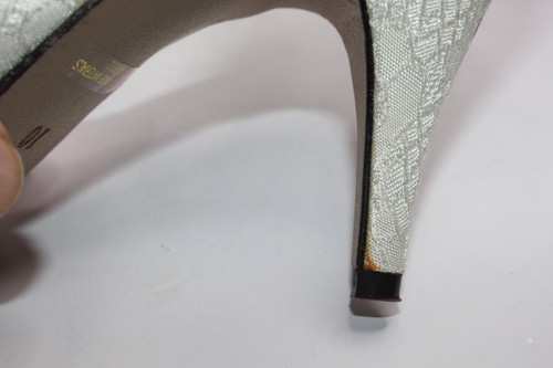 Scarpe decolte formali da sposa Frederico Leone donna taglia 10 bianche con perline - Foto 11 di 14