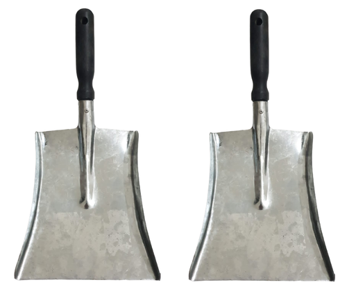 Metal Hand Galvanised Shovel Coal Garden In&Outdoor Extra Strong Plastic Handle - Picture 5 of 5