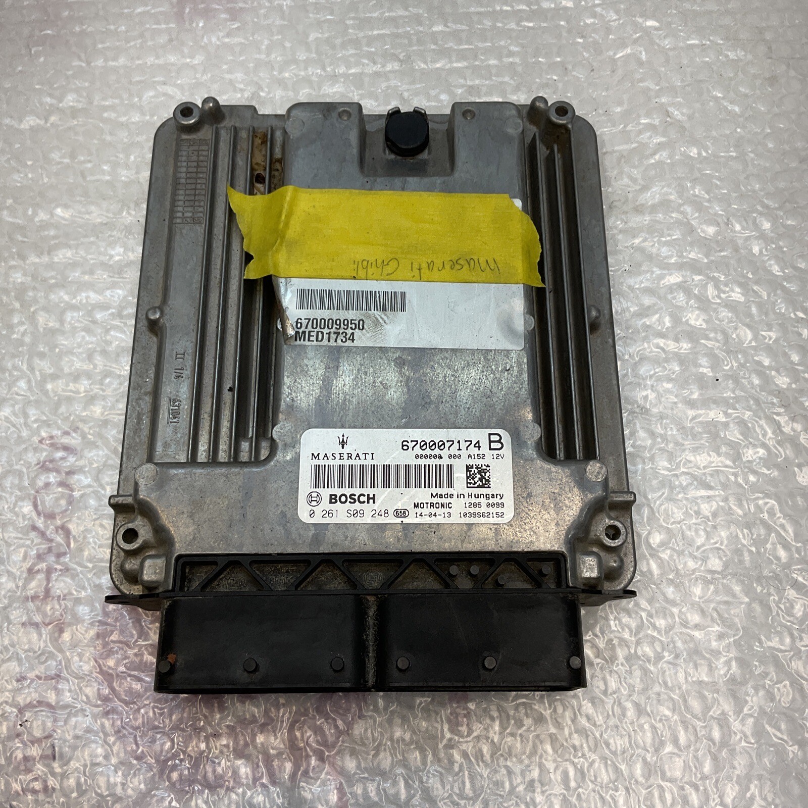 2014 Maserati GHIBLI    670007174B ECU Engine/Motor Control Module 1991340