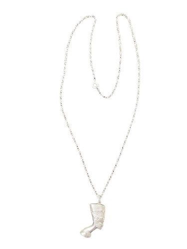 Sterling Silver Nefertiti Egyptian Queen Pendant And Rope Chain Necklace 20” - Picture 5 of 15