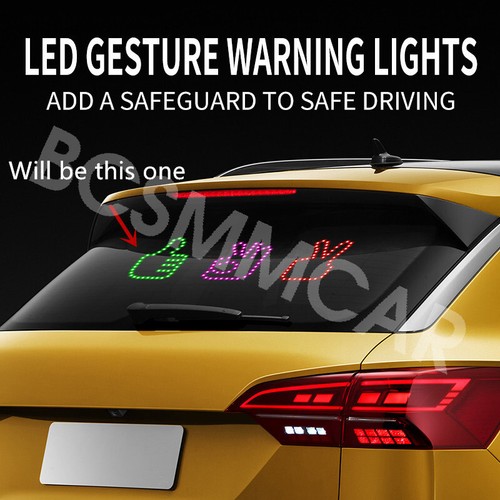 RGB Car Finger Gesture Light With Remote Back Window Funny Hand Sign LED Lamp - Picture 10 of 18