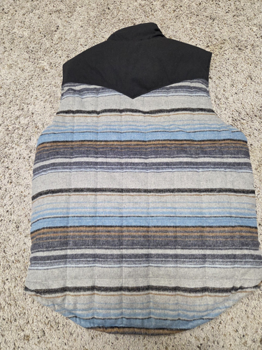 CINCH REVERSIBLE MENS QUILT LINED VEST SOUTHWESRTN STRIPED PRINT SZ S MULTICOLOR - Picture 6 of 17