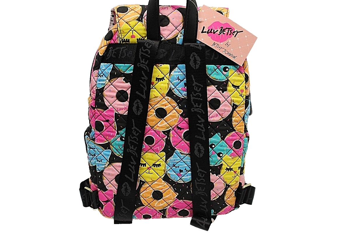 ?NWT Betsey Johnson Lovely Cat Donut ? Backpack BETSEY JOHNSON Backpack Donut Cat Face School Travel Diaper  main image 4