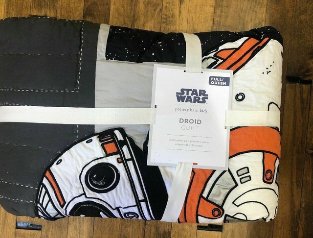 Pottery Barn Kids Jackson Gray Stripe Full Queen Quilt 2