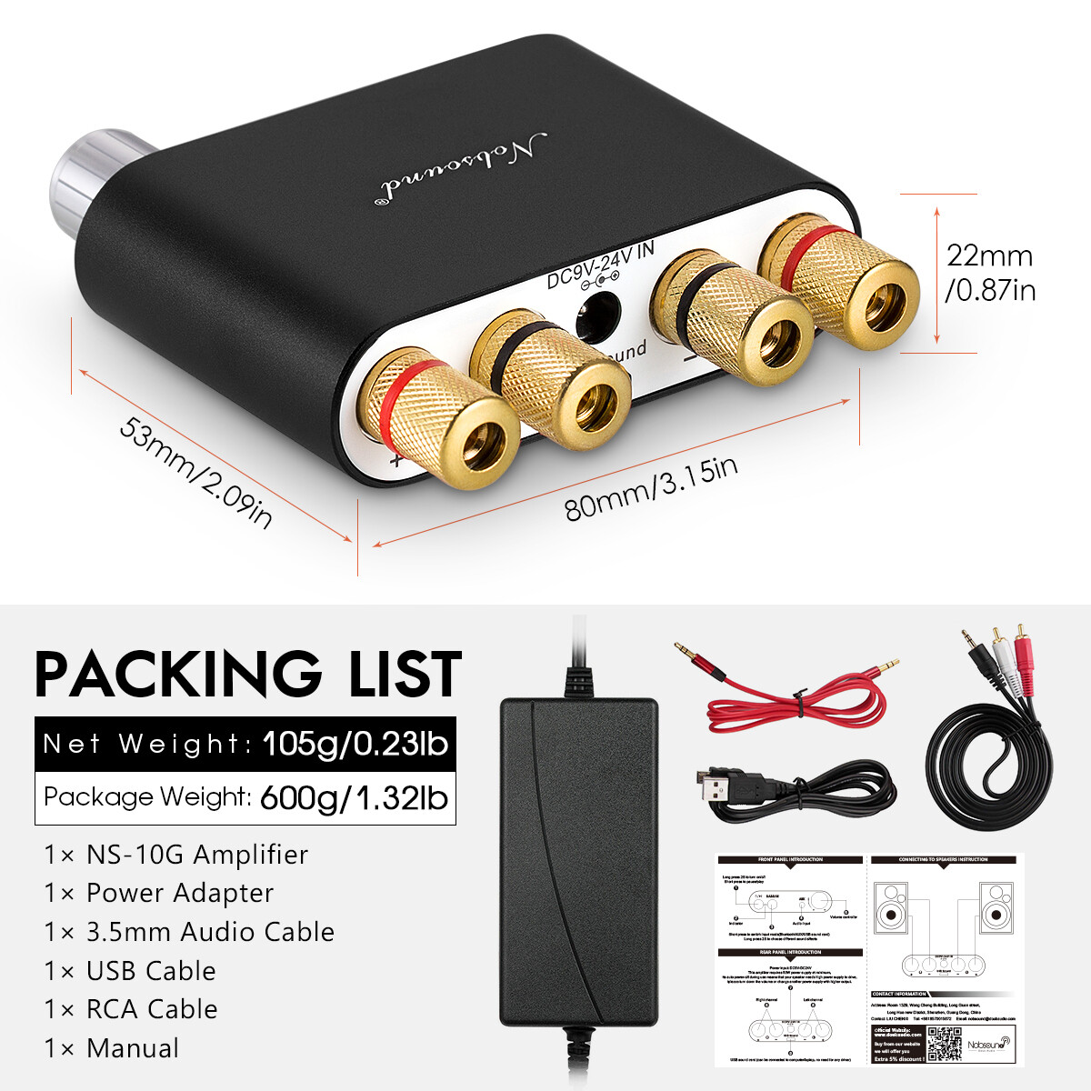 Thumbnail - Mini Digitaler Verstärker Bluetooth Empfänger Hifi Stereo Deskt Audio