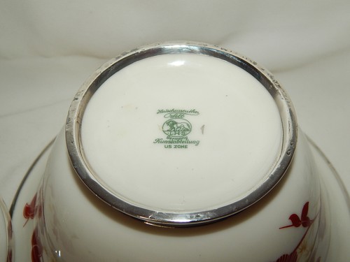 Dose Silver Overlay 1000/1000 Hutschenreuther + Deusch  US Zone - Picture 15 of 20