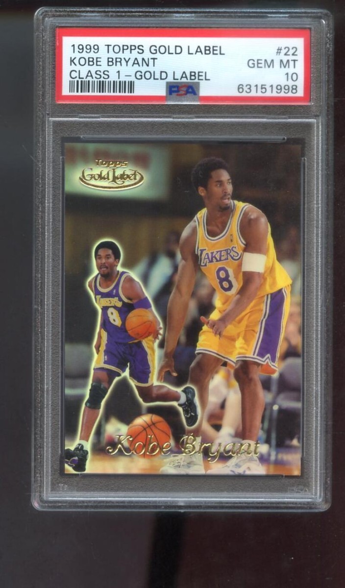 Kobe❣️Gold Label. パラシリ. 50シリ❗️❗️❗️ 1999-00 Topps Gold Label Class 1 #22 Kobe Bryant PSA 10 Graded